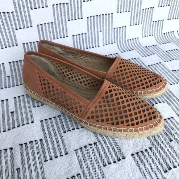 Frye Shoes - FRYE // Lee A Line Perf Espadrille Flat Mocassin Size 8.5